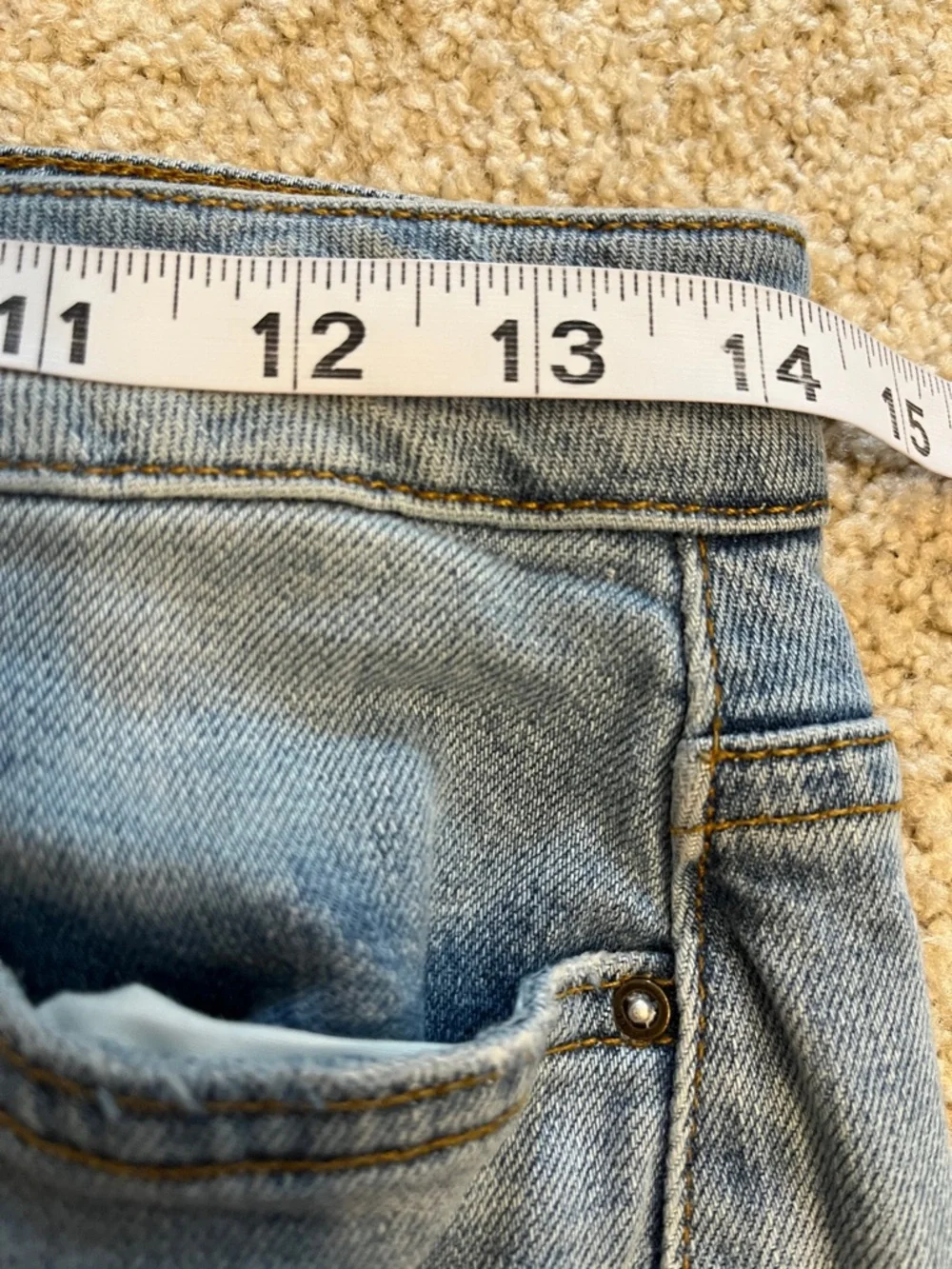 Joe’s Jeans Collector’s Edition Lightwash Denim High Low Raw Hem skirt W27 Small